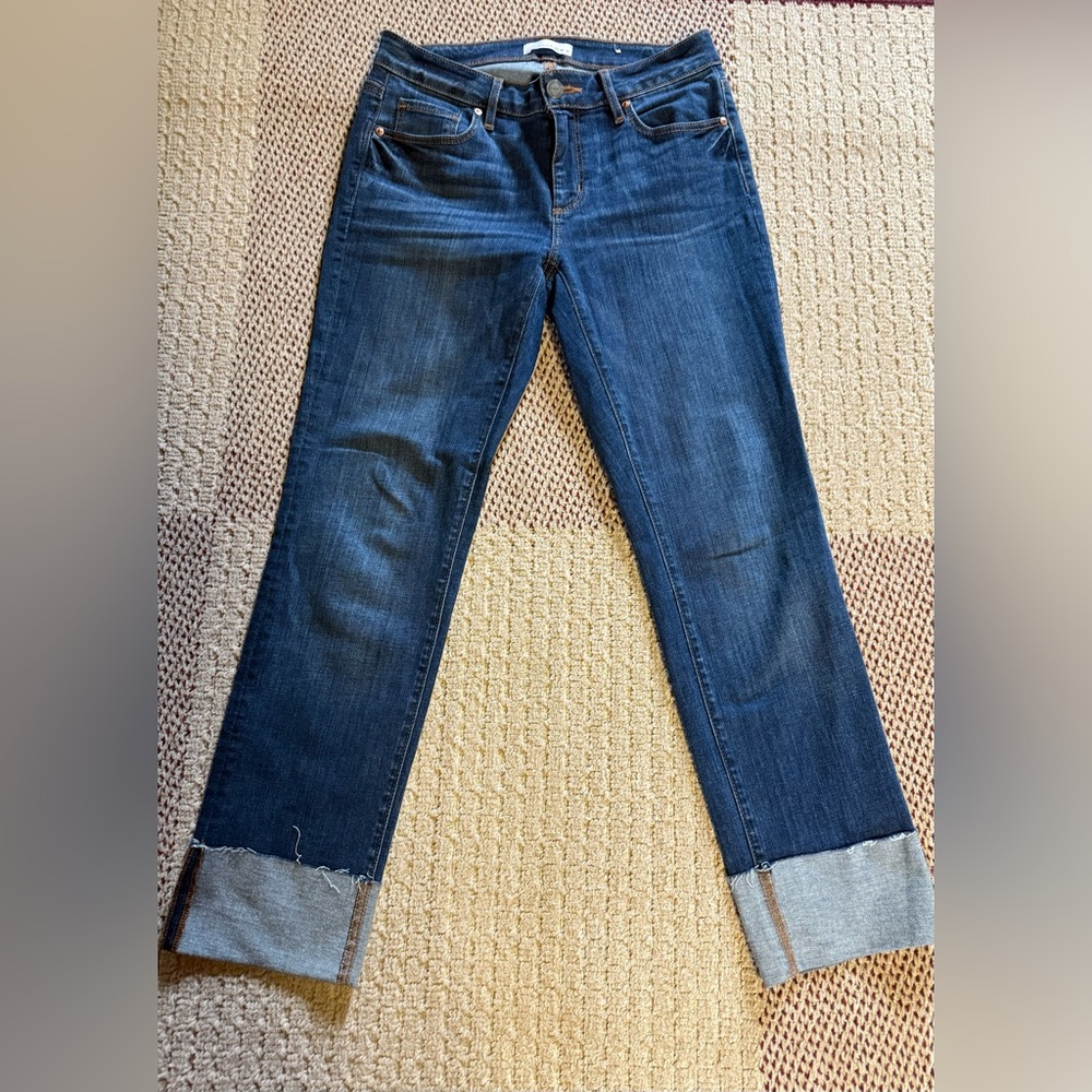 LOFT Dark Blue Straight Leg Jeans